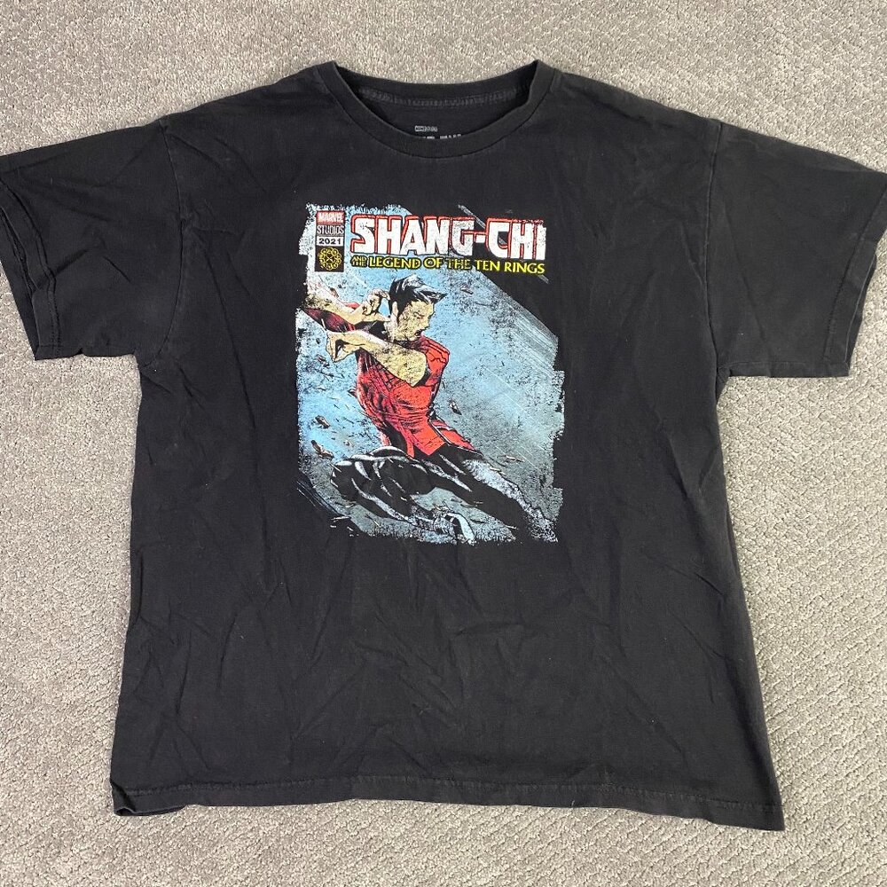 Shang-Chi and the Legend Of The Ten Rings T Shirt Men's XL Marvel Black